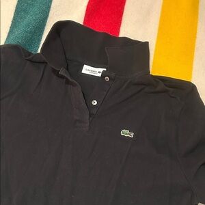 Lacoste Black Polo with Iconic Logo